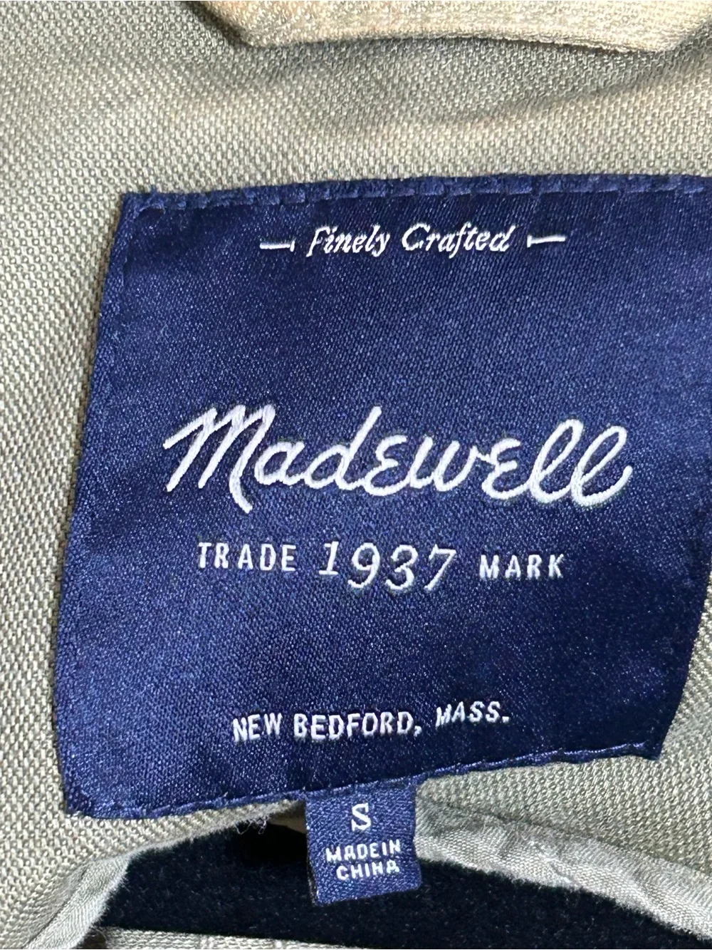 Madewell Outbound Utility Jacket Olive Army Green Military Field Jacket